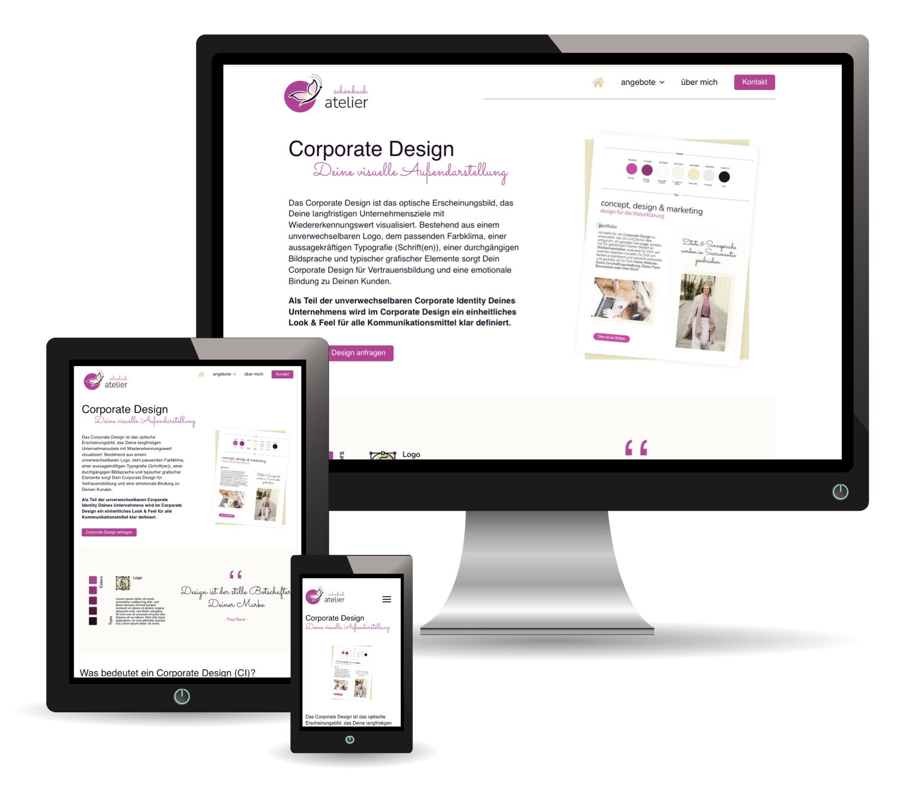 Header Webdesign Monitore - schönbuch atelier schönbuch atelier - Websitegestaltung Headerbild
